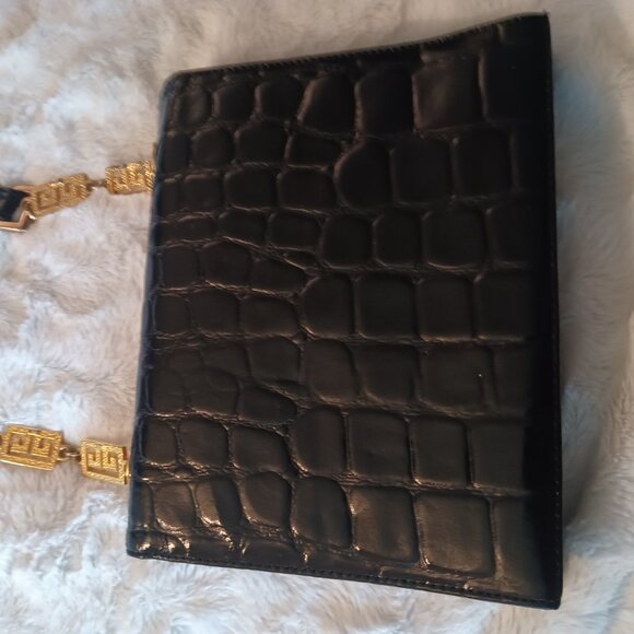 Vintage versace medusa studded shoulder bag - Picture 2 of 3